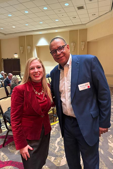 Laura with Dale Caldwell