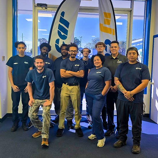 Group of auto technicians