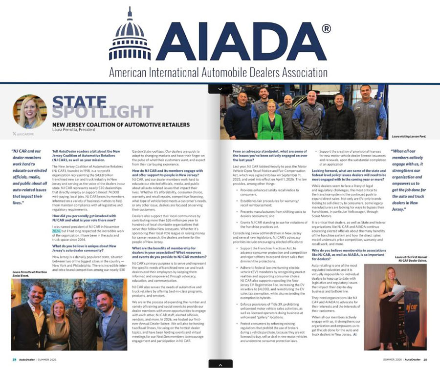 Screenshot of AIADA Magazine Spread Spotlighting NJ