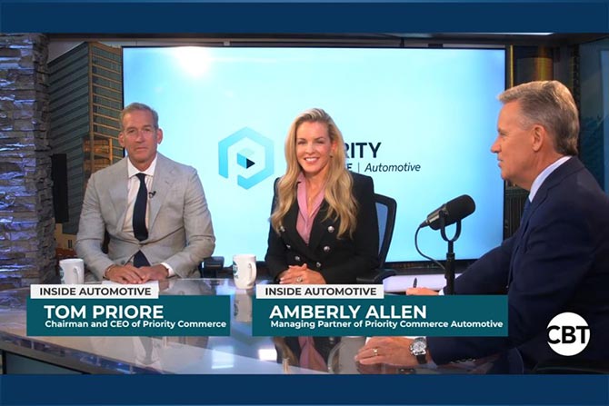 Tom Priore and Amberly Allen being interviewed on CBT News