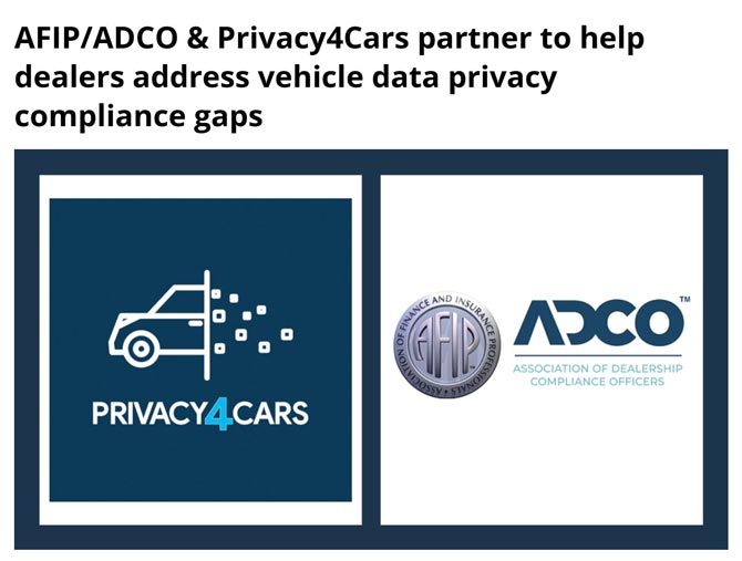 PRIVACY4CARS Logo and ADCO Logo