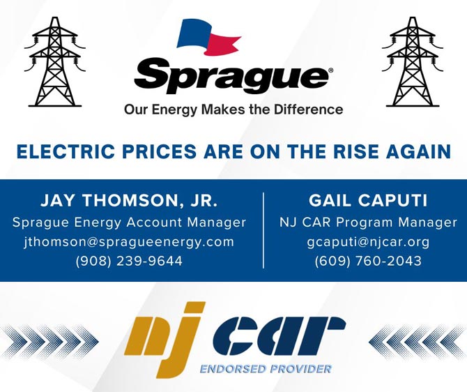 Sprague Logo and NJ CAR Logo with Text